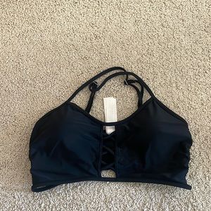 Black bikini top